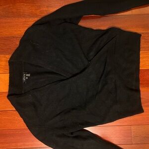 1. State Black V-Neck Sweater